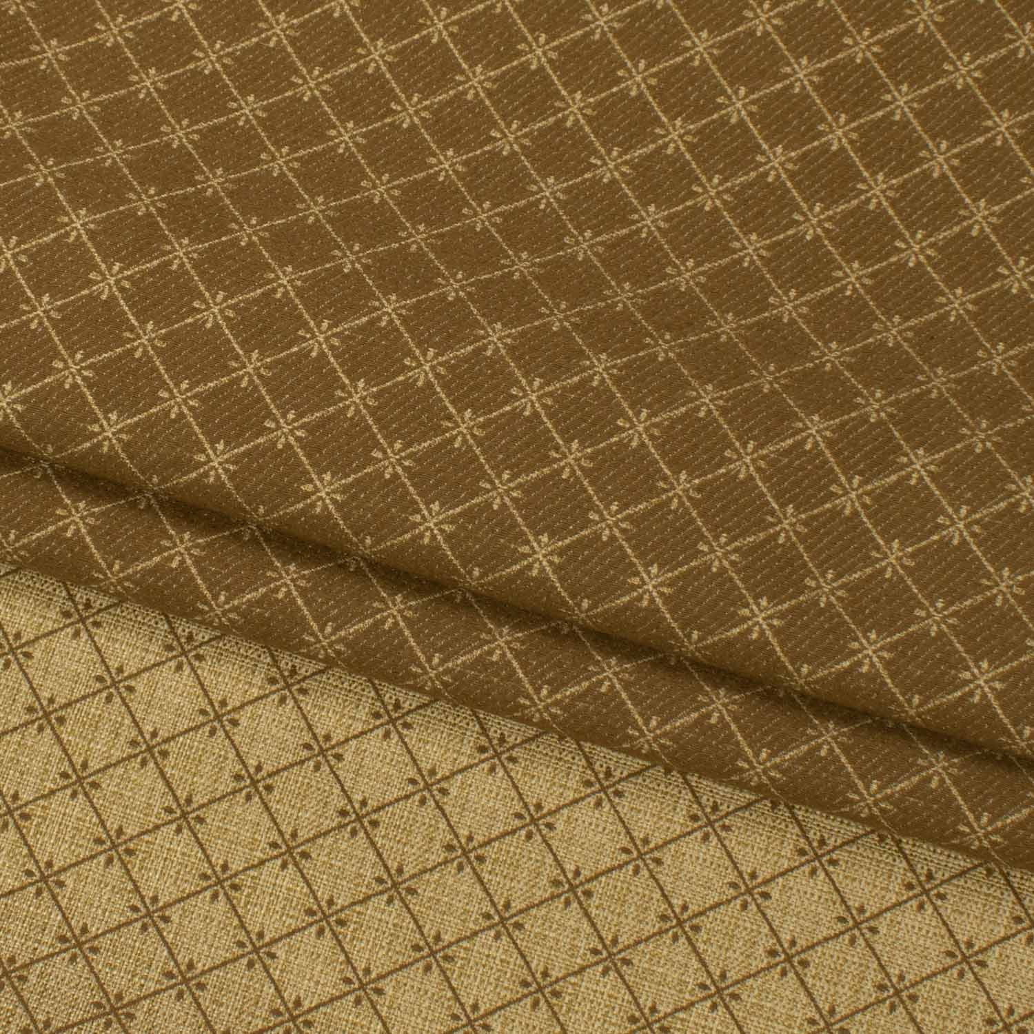 Turkish Curtaining/Upholstery Mustard Geometirc Jacquard