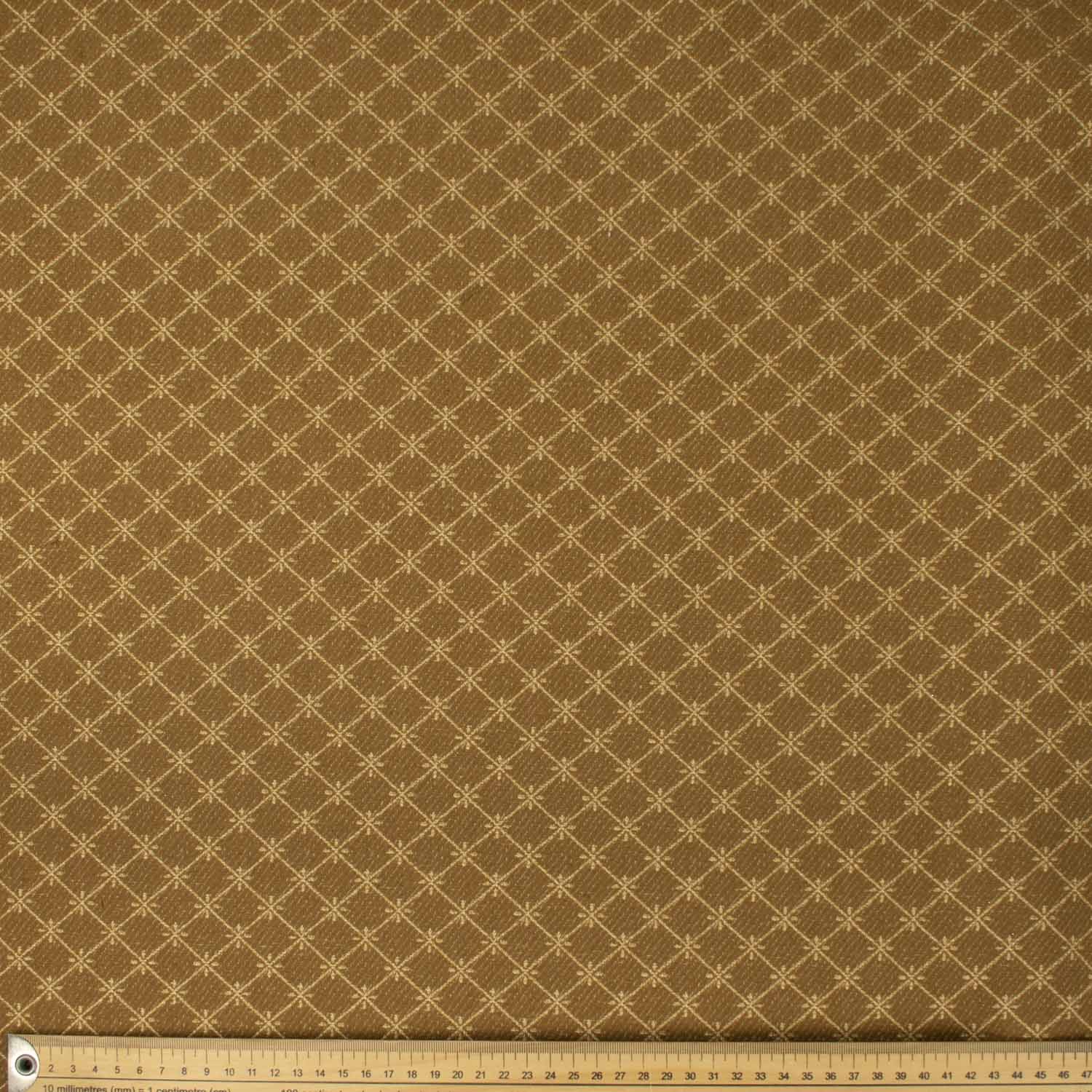 Turkish Curtaining/Upholstery Mustard Geometirc Jacquard