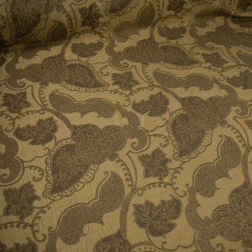 Turkish Curtaining/Upholstery Beige Vines Brocade
