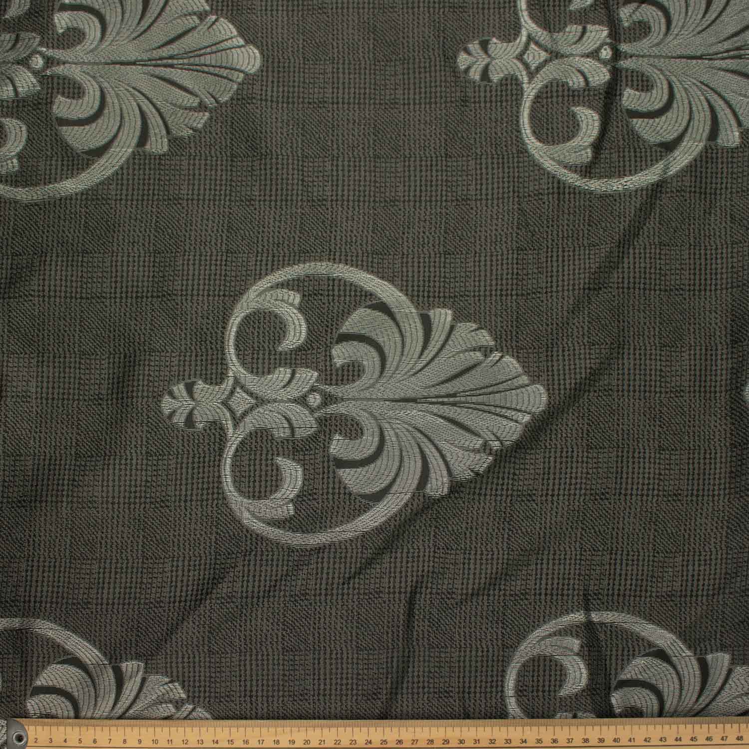 Turkish Curtaining/Upholstery Grey Decor Damask Jacquard