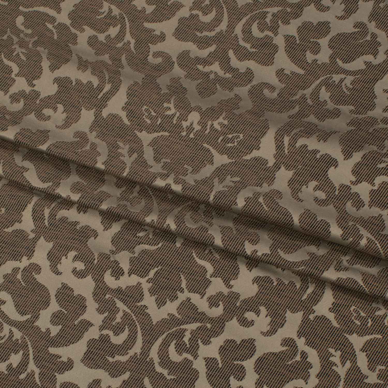 Turkish Curtaining/Upholstery Brown Decor Damask Jacquard