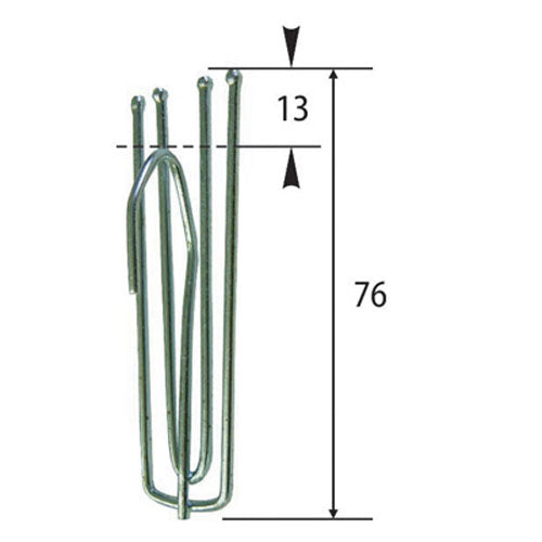 Sullivans 4 Prong Pinch Pleat Curtain Hooks 13mm Heading