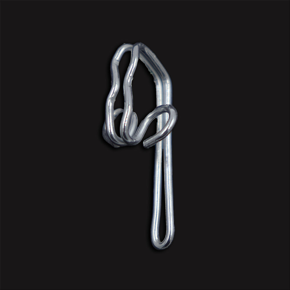Sullivans Steel Small Curtain R7 Hooks - 28mm Zinc Plated 25Pcs