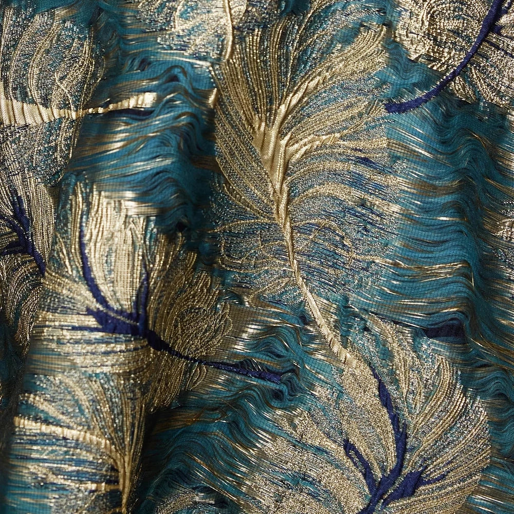 3D Textured Metallic Feather Jacquard Brocade 280cm