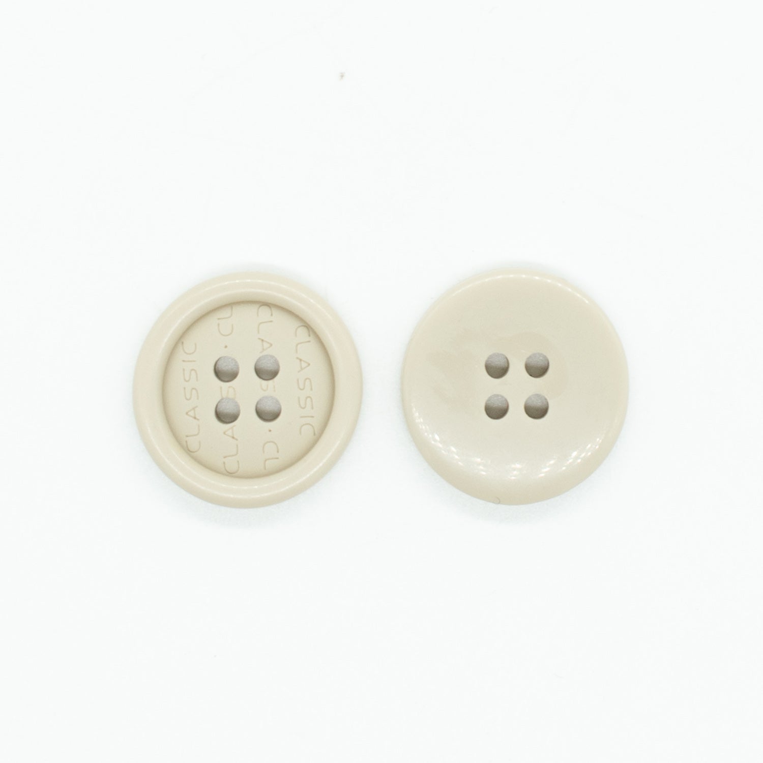 4 Hole Classic Letter Shirt Button