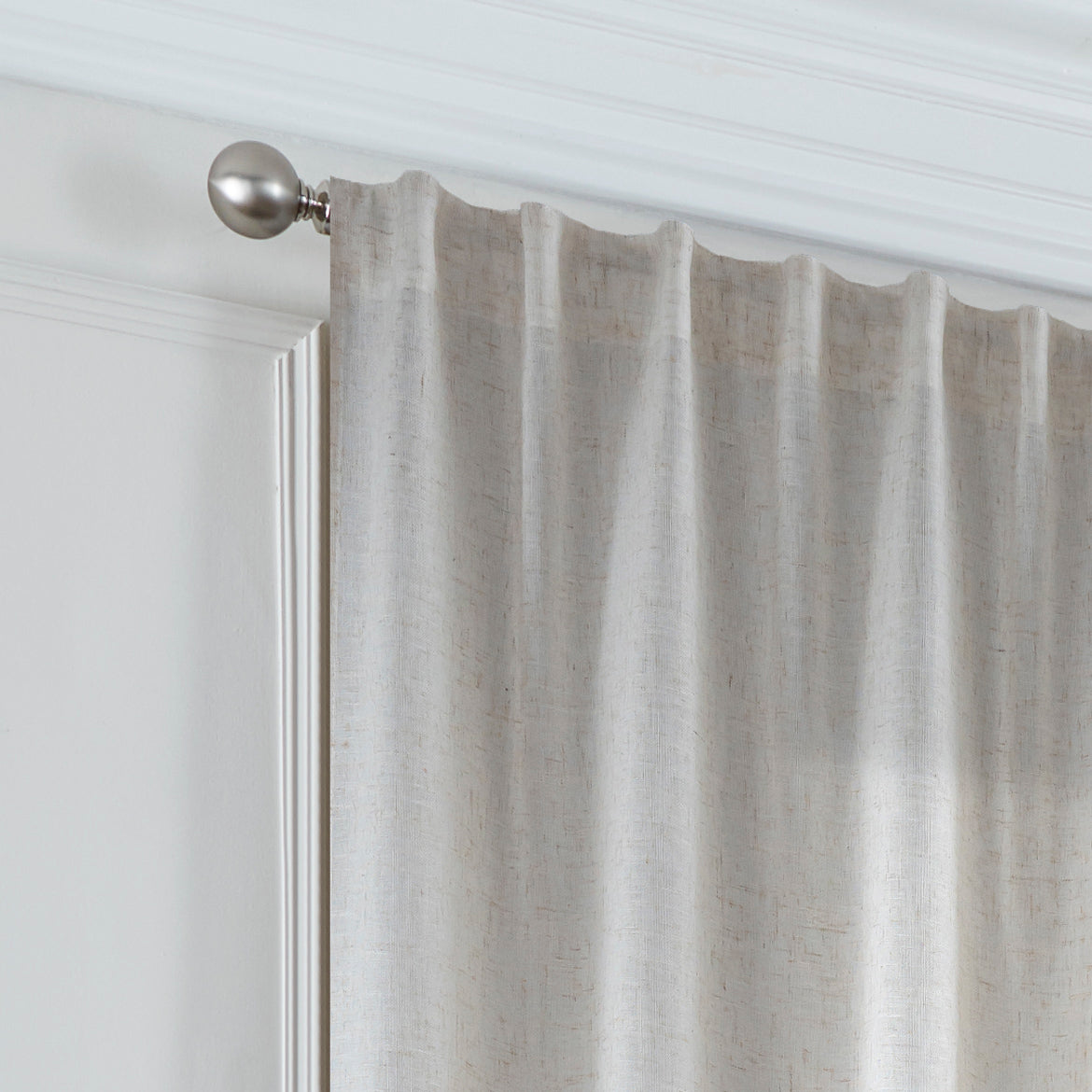 St Tropez Linen Blend Concealed Tab Ready to Hang Curtain