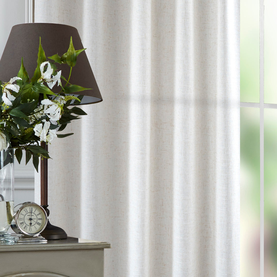 St Tropez Linen Blend Concealed Tab Curtain