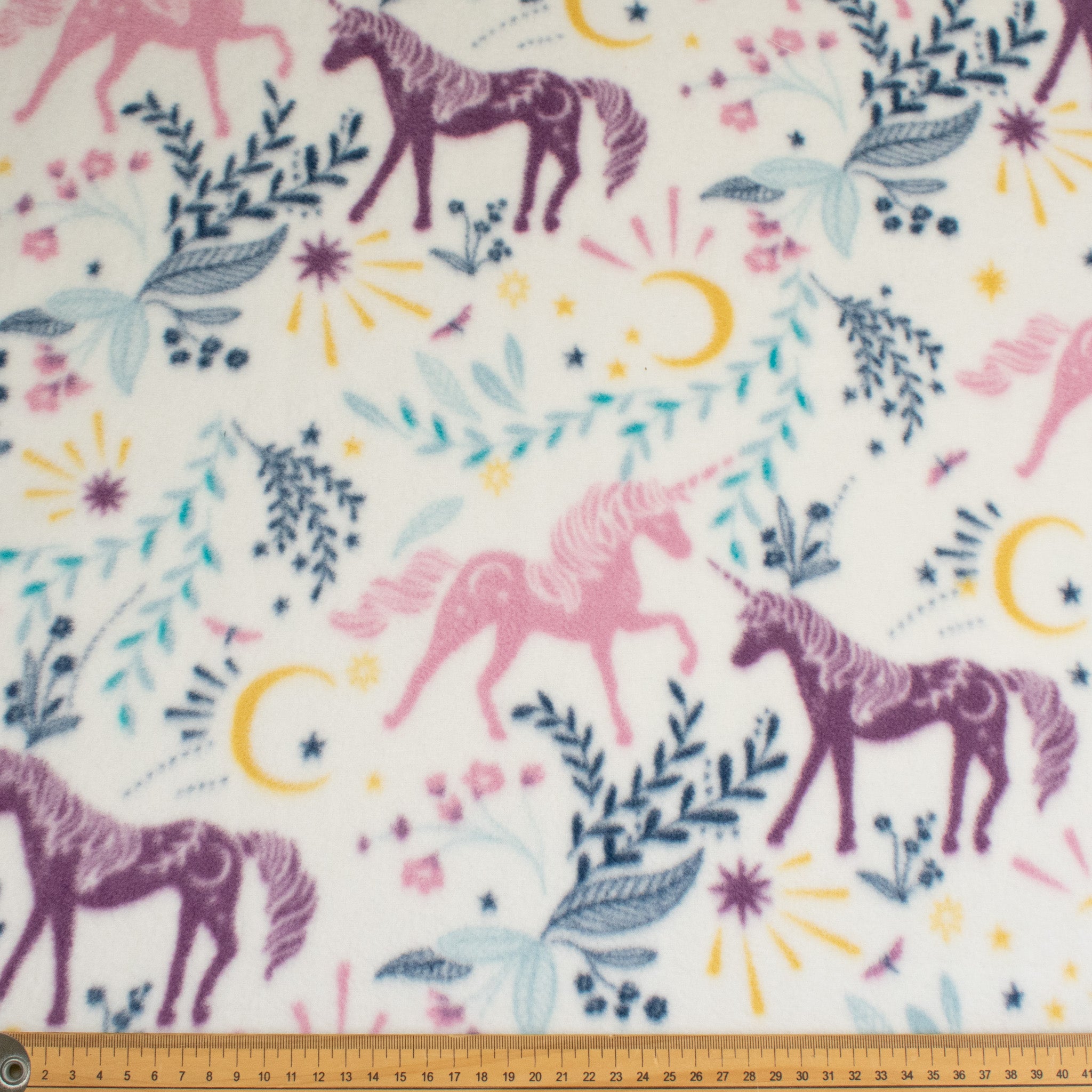 Unicorns Printed Polar Fleece