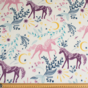 Unicorns Printed Polar Fleece