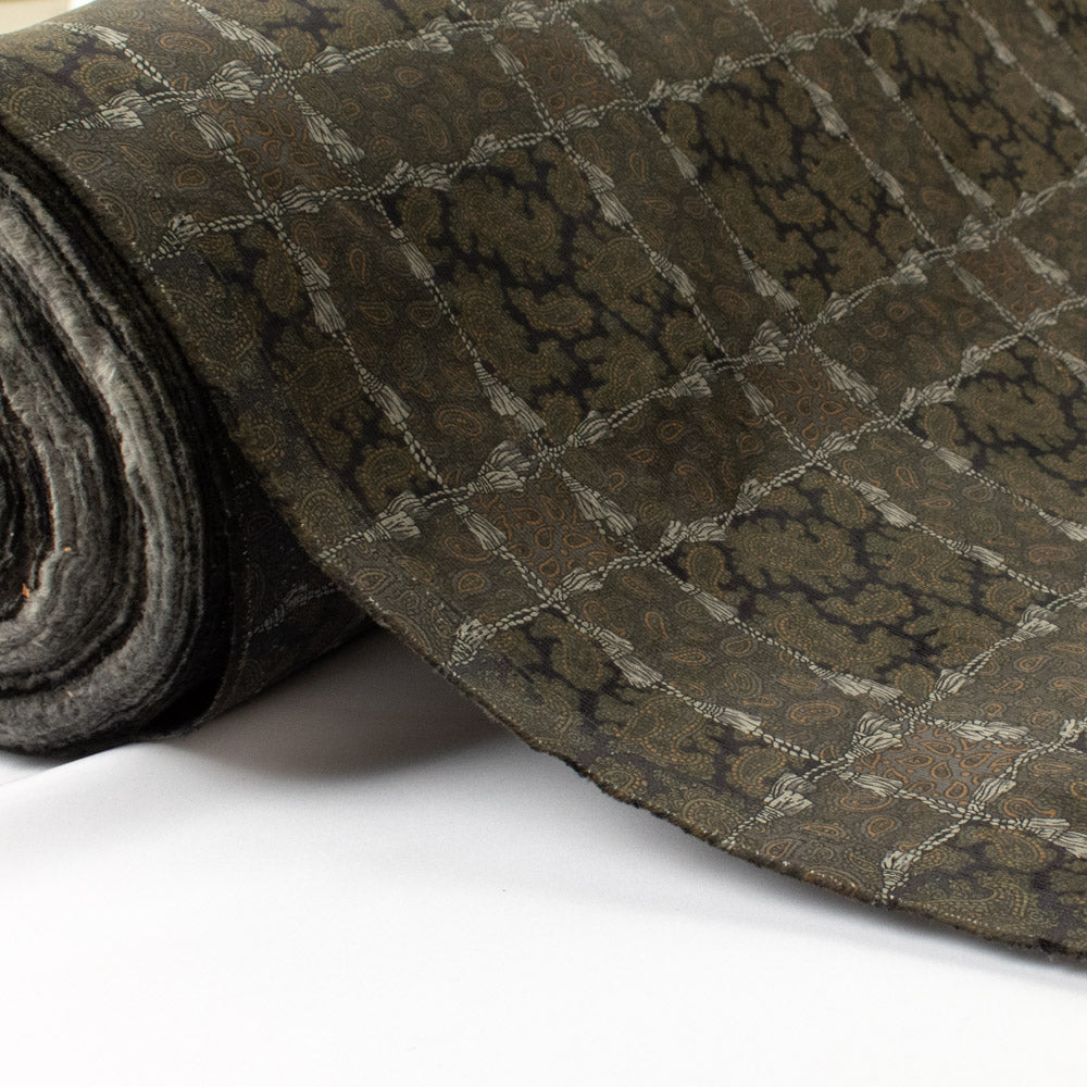 Hokkoh®Japanese Regal Paisley Printed Fine Pinwale Corduroy