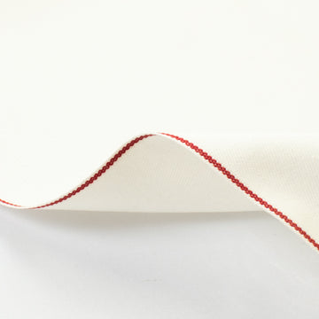 Kurabo® Japanese Selvedge Denim - Optical White Stretch with Rail Red Edge - 10z