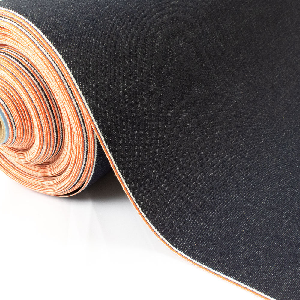 Kaihara® Japanese Selvedge Denim - Special Stretch Orange Blue Selvedge - 14oz - 70cm Wide 43776