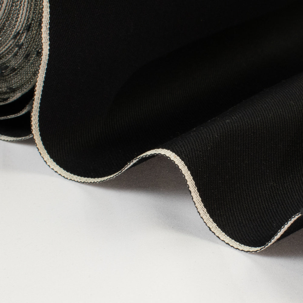 Kaihara® Japanese Selvedge Denim - Super Black Stretch - 12.75oz