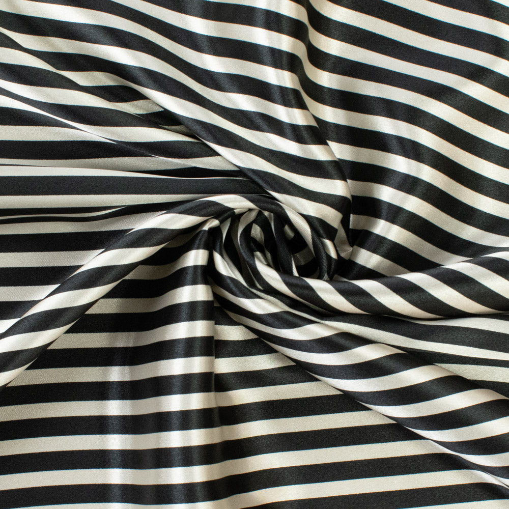 Bengal Striped Printed Satin