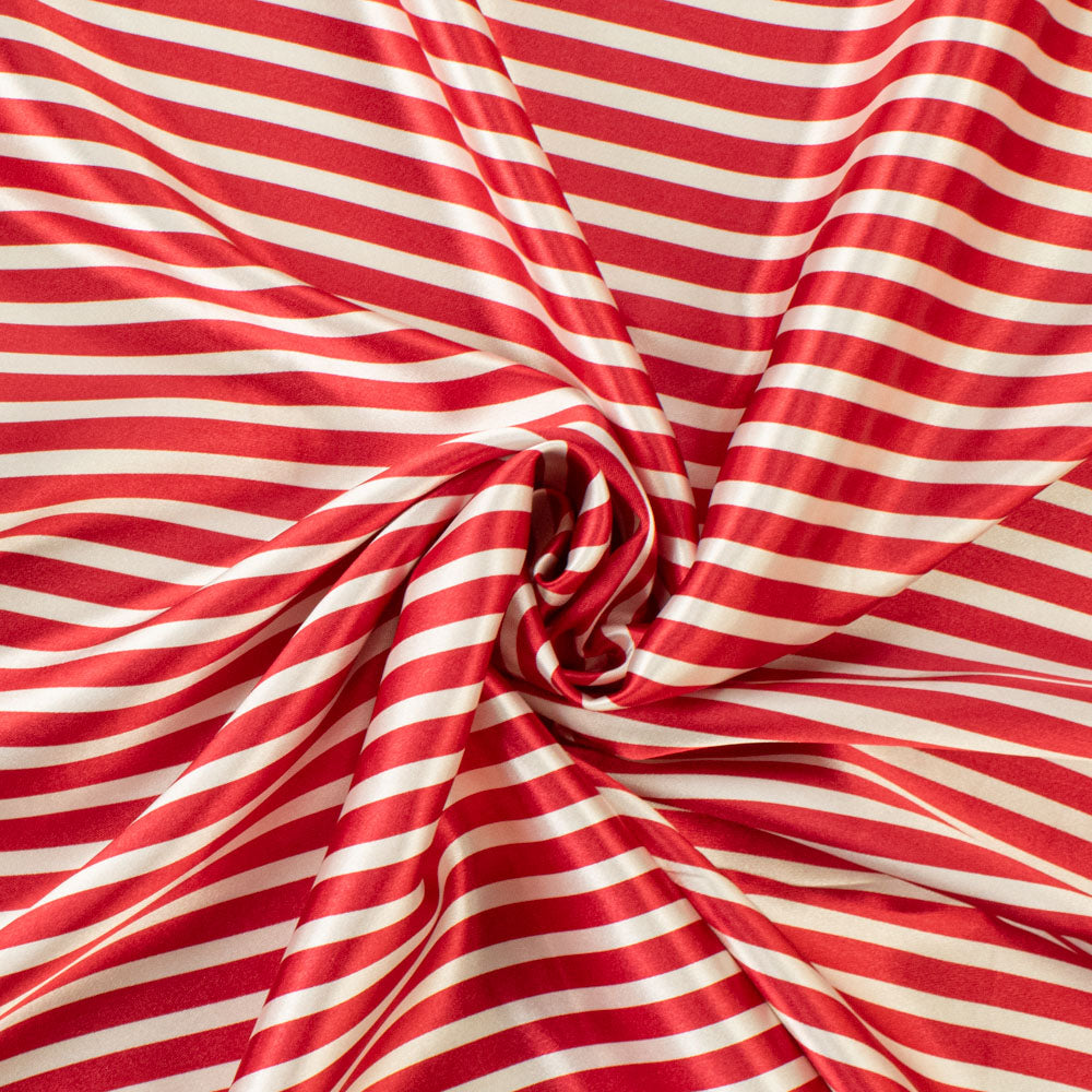 Bengal Striped Printed Satin