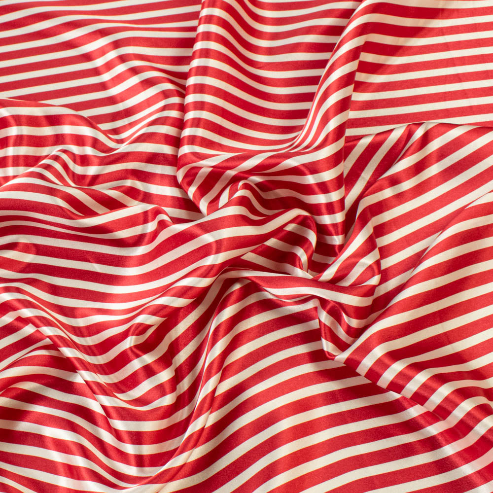 Bengal Striped Printed Satin