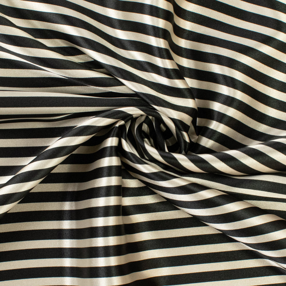 Bengal Striped Printed Satin