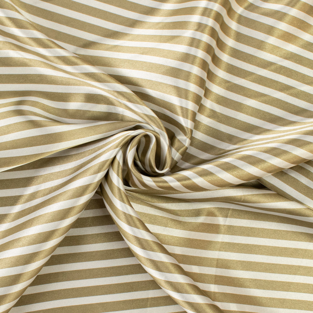 Bengal Striped Printed Satin