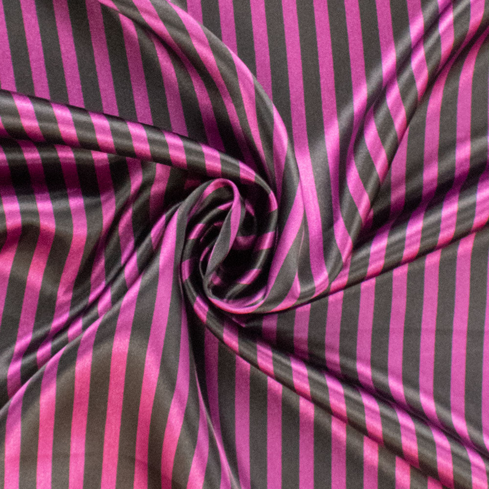 Bengal Striped Printed Satin