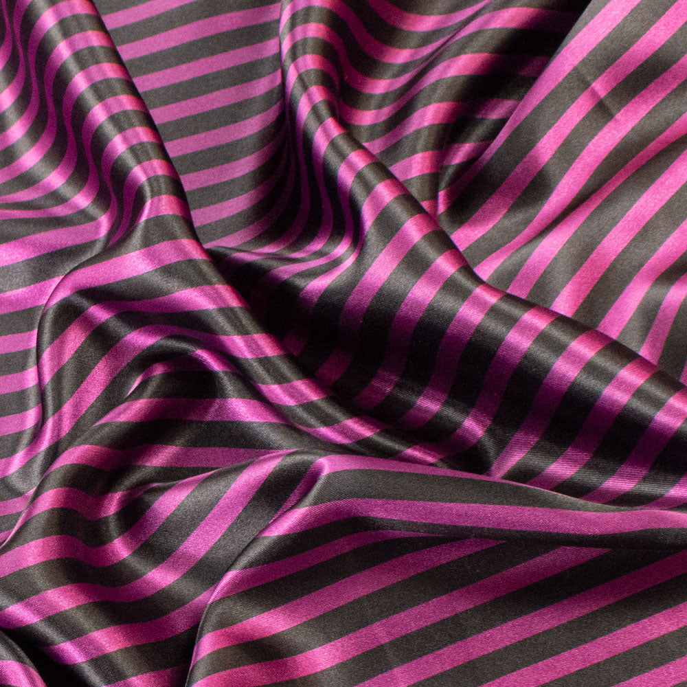 Bengal Striped Printed Satin