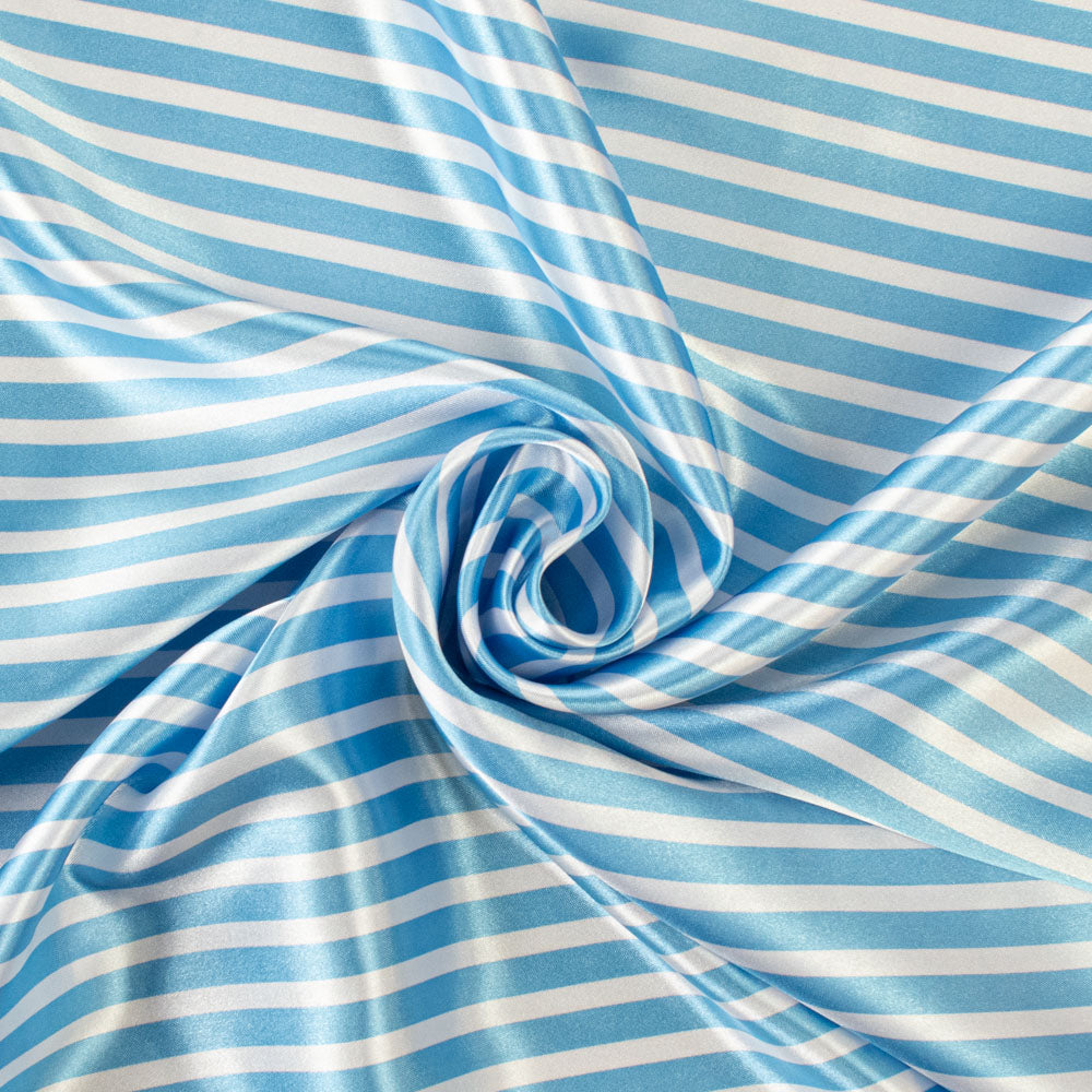 Bengal Striped Printed Satin