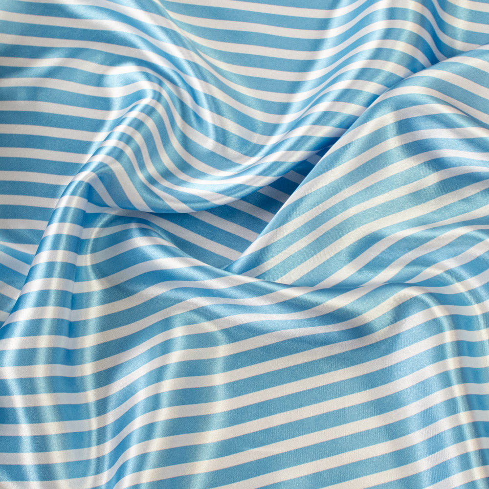 Bengal Striped Printed Satin