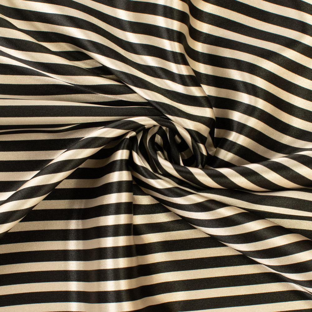 Bengal Striped Printed Satin