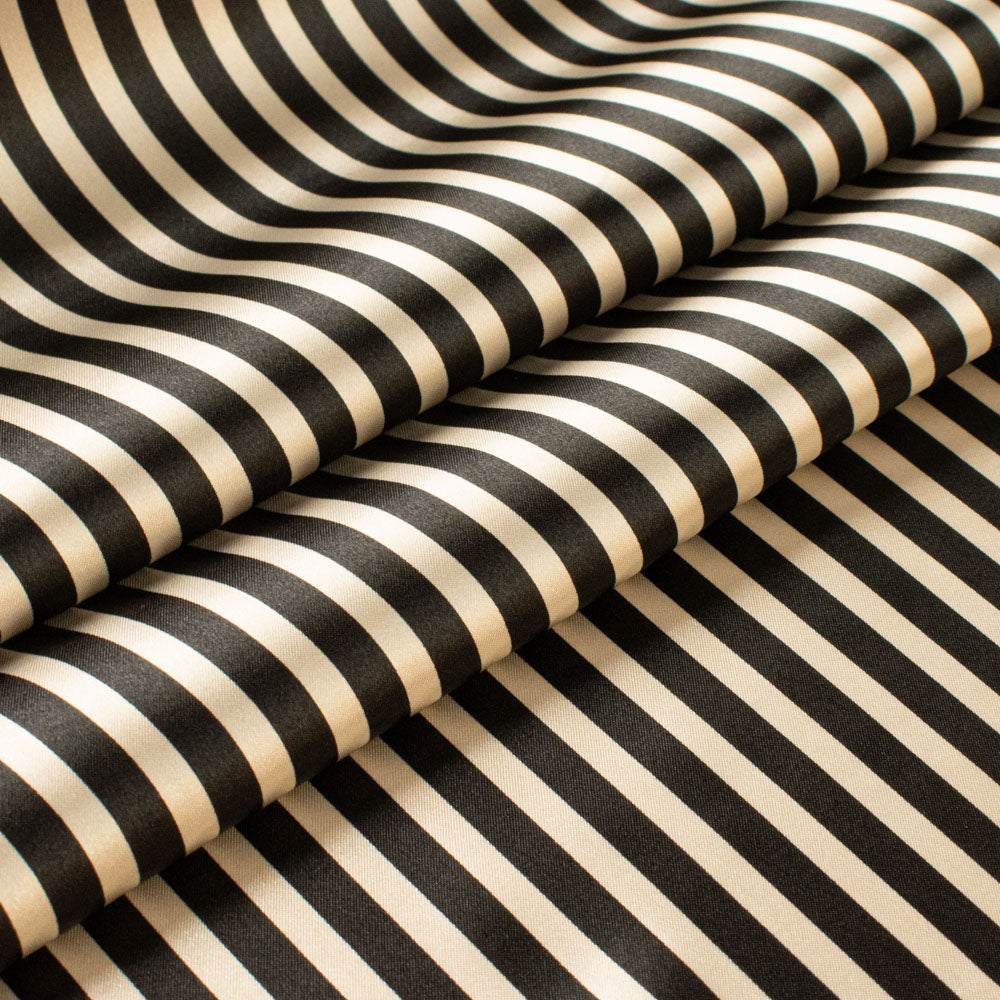 Bengal Striped Printed Satin