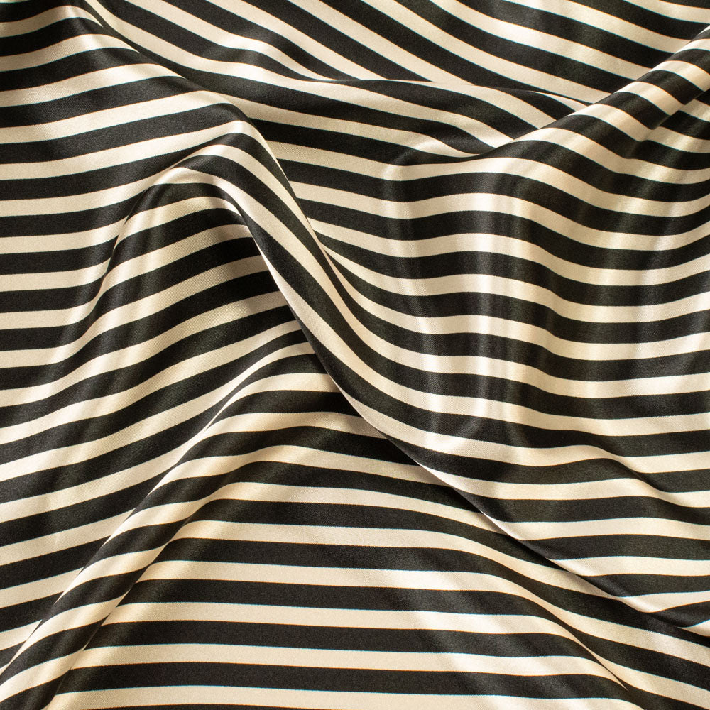 Bengal Striped Printed Satin