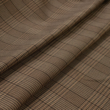 Premium Japanese Yarn Dyed Tweed Suiting - Brown