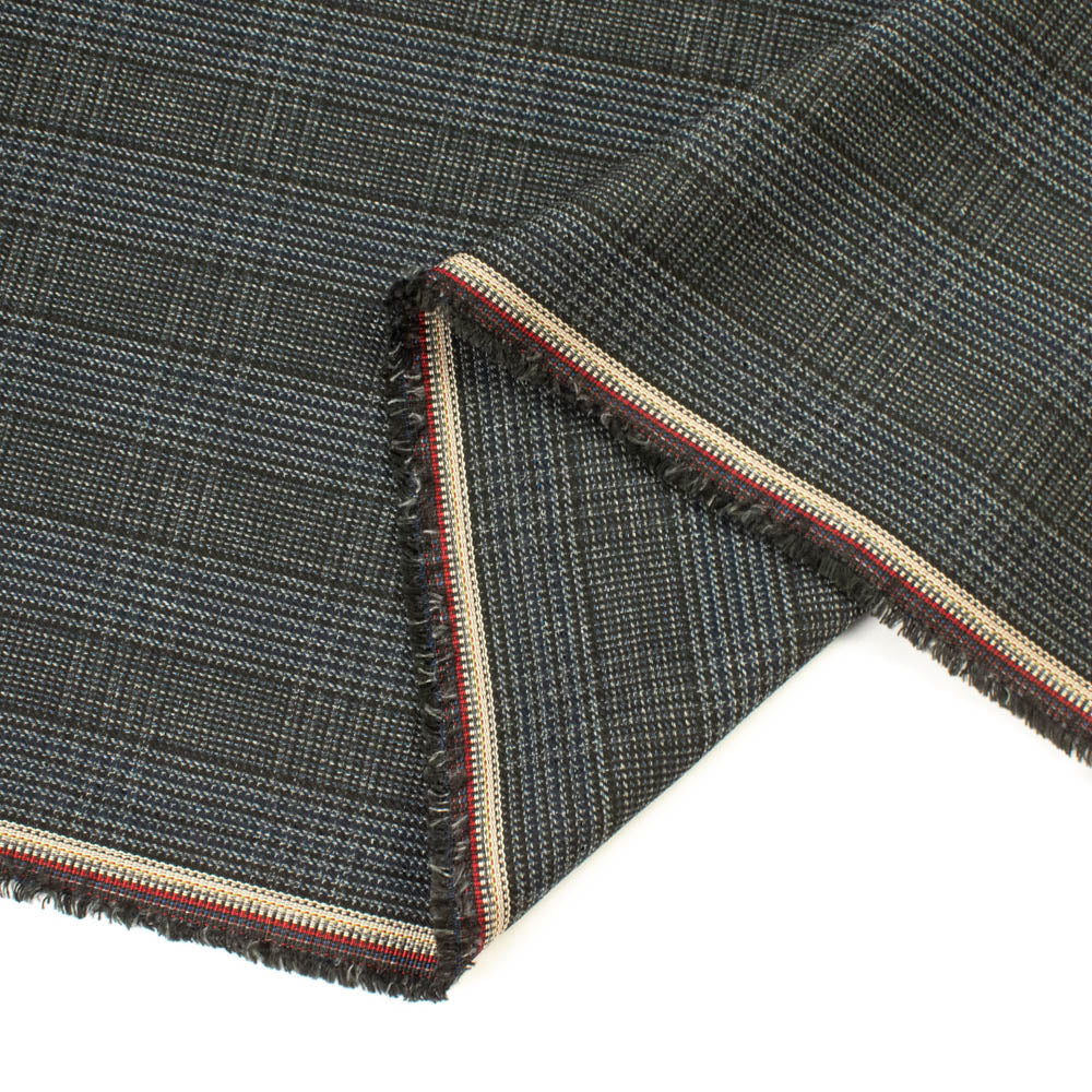 Premium Japanese Yarn Dyed Tweed Suiting - Navy