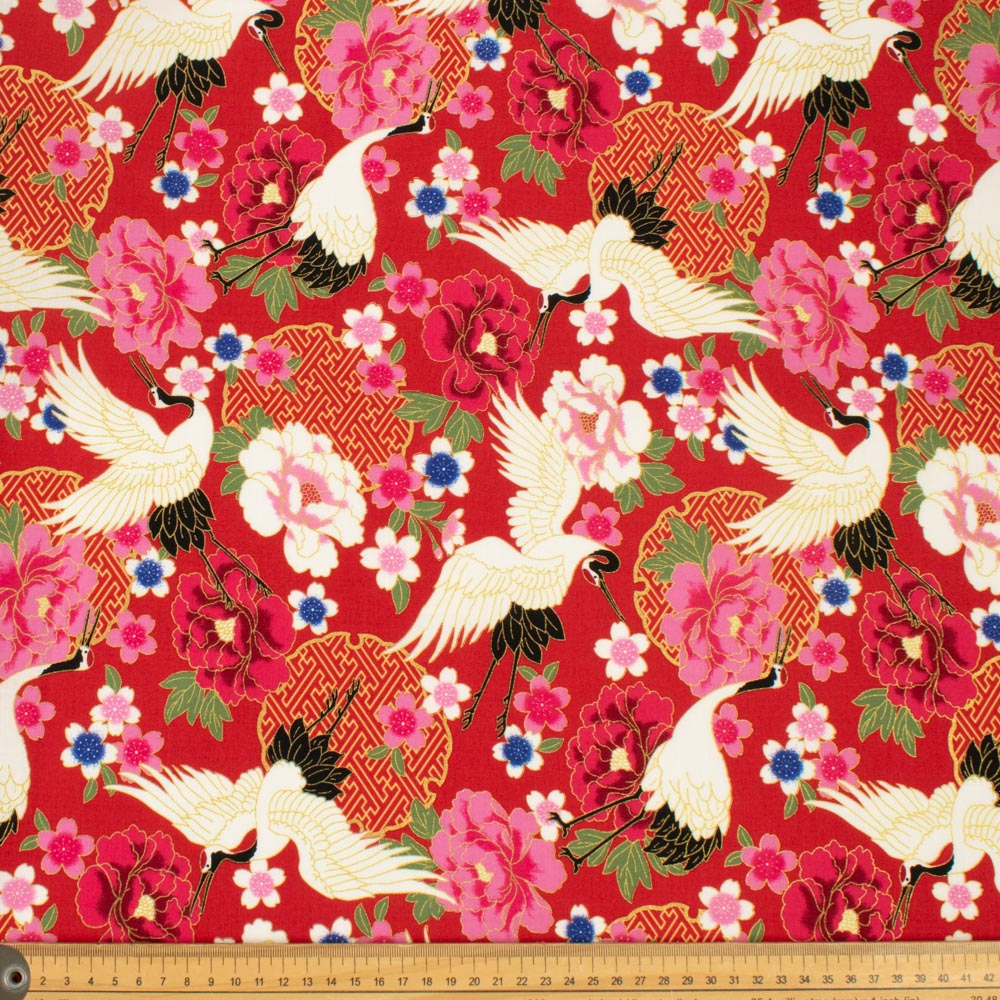 Japanese Yuzen-Style Cotton Prints
