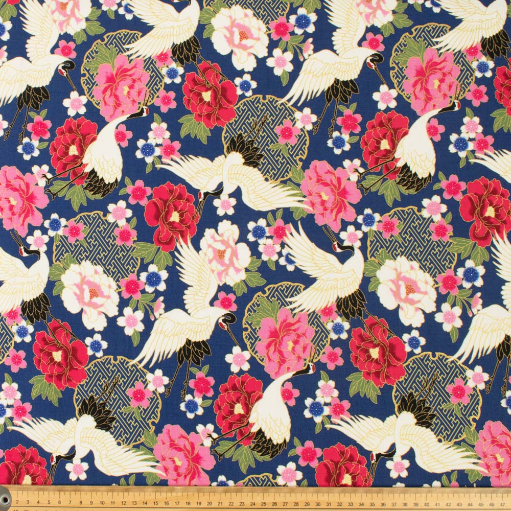Japanese Yuzen-Style Cotton Prints