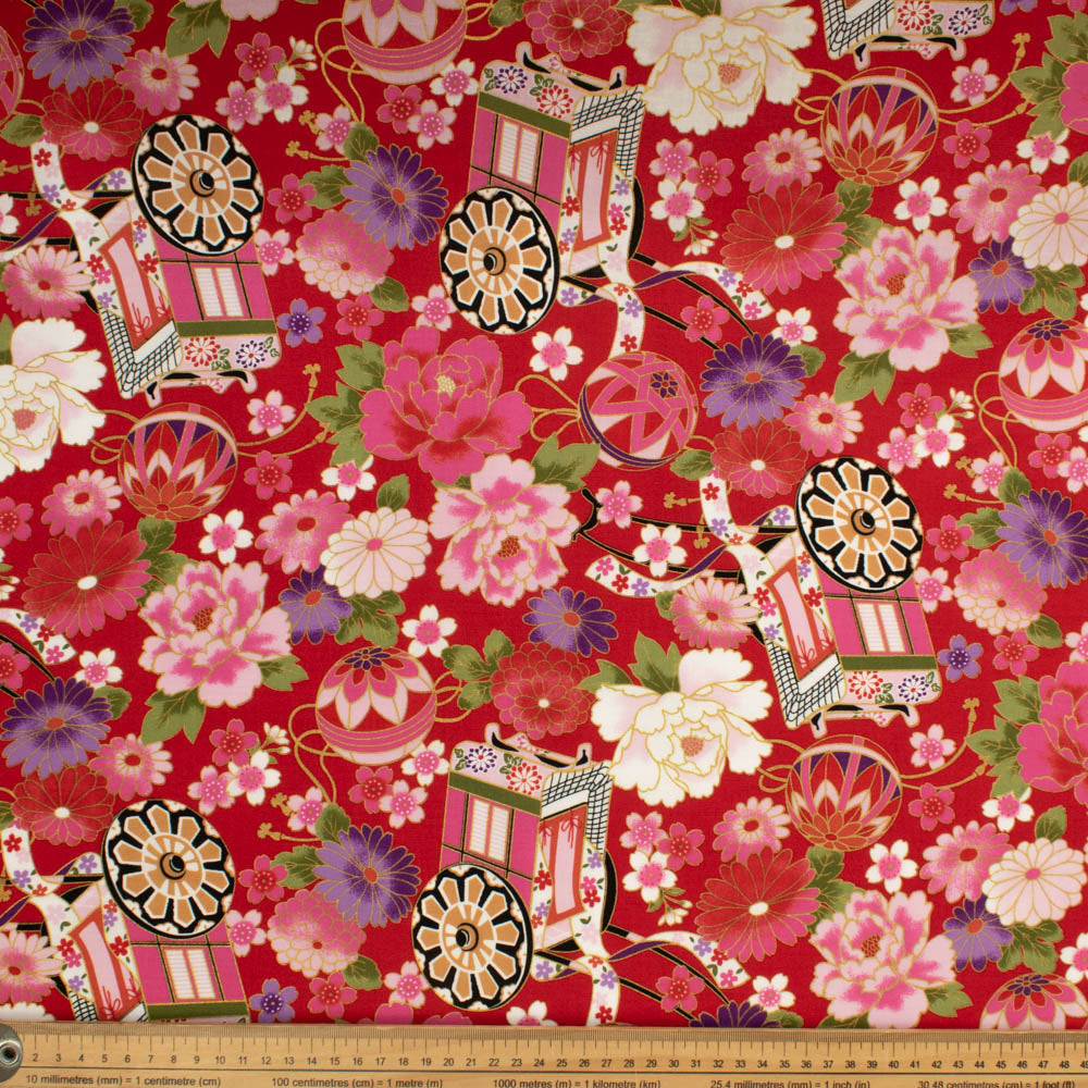 Japanese Yuzen-Style Cotton Prints