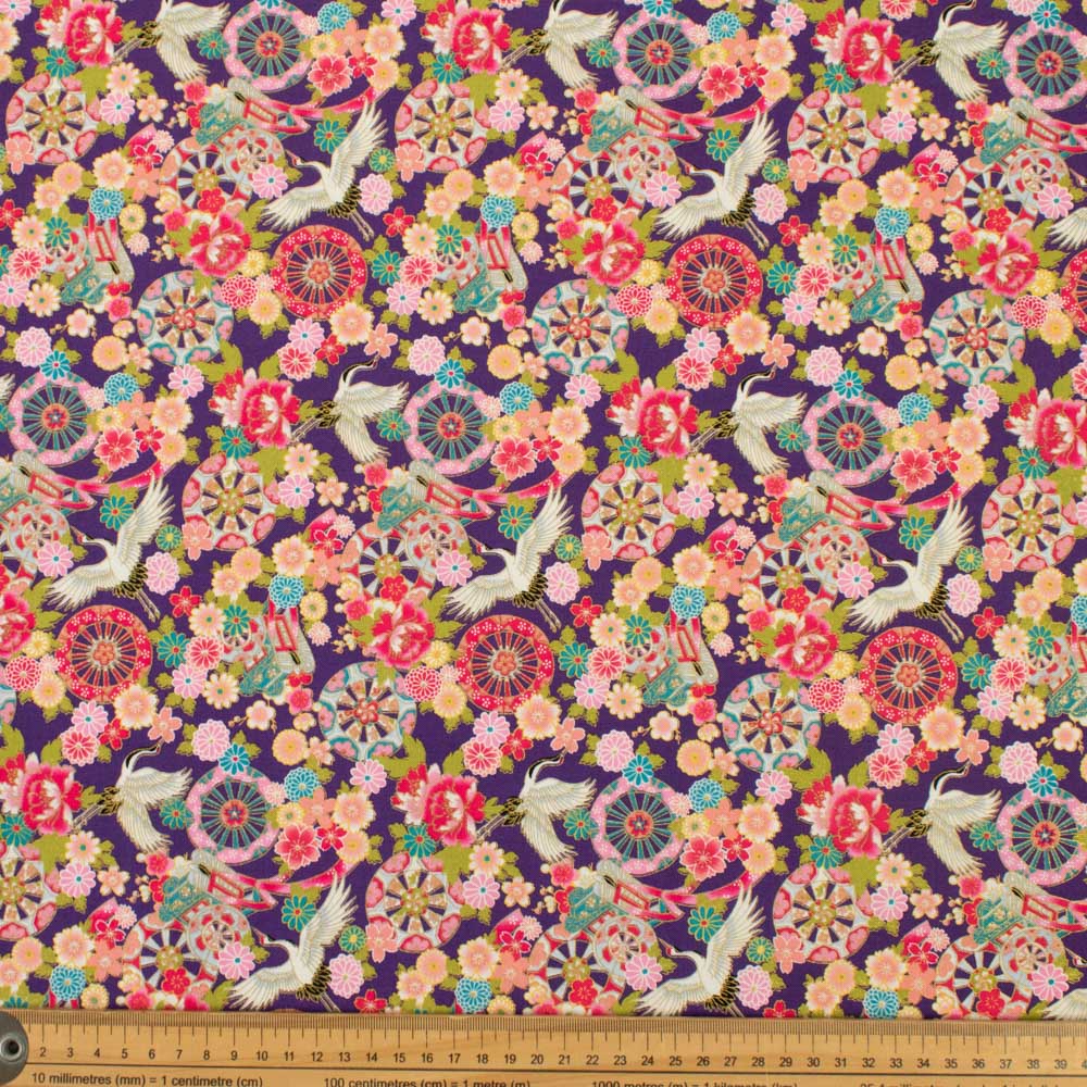 Japanese Yuzen-Style Cotton Prints - Flower Festival Hanamatsuri Collection