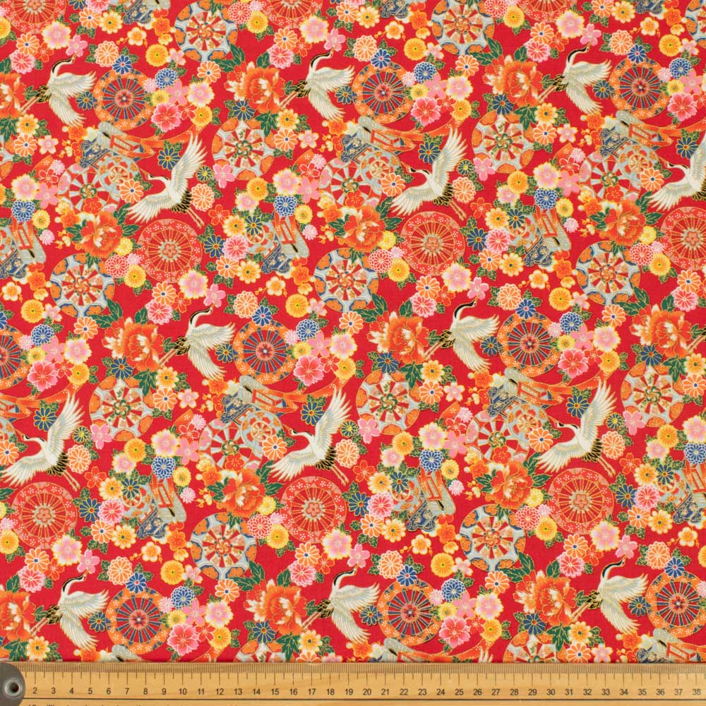 Japanese Yuzen-Style Cotton Prints - Flower Festival Hanamatsuri Collection