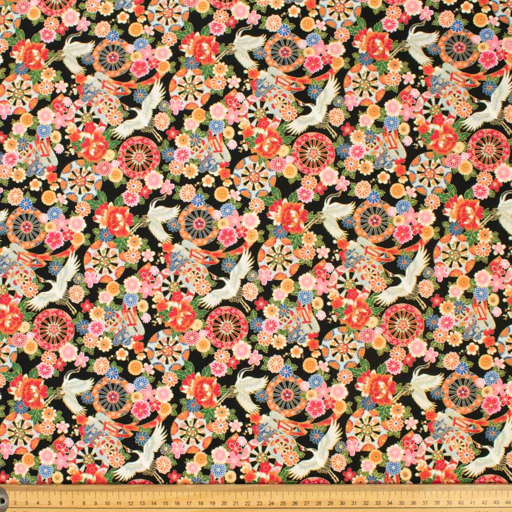 Japanese Yuzen-Style Cotton Prints - Flower Festival Hanamatsuri Collection