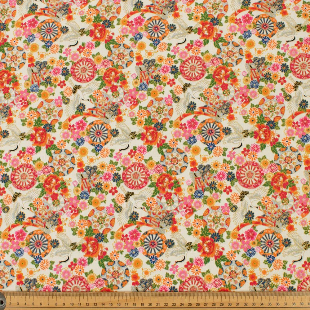 Japanese Yuzen-Style Cotton Prints - Flower Festival Hanamatsuri Collection