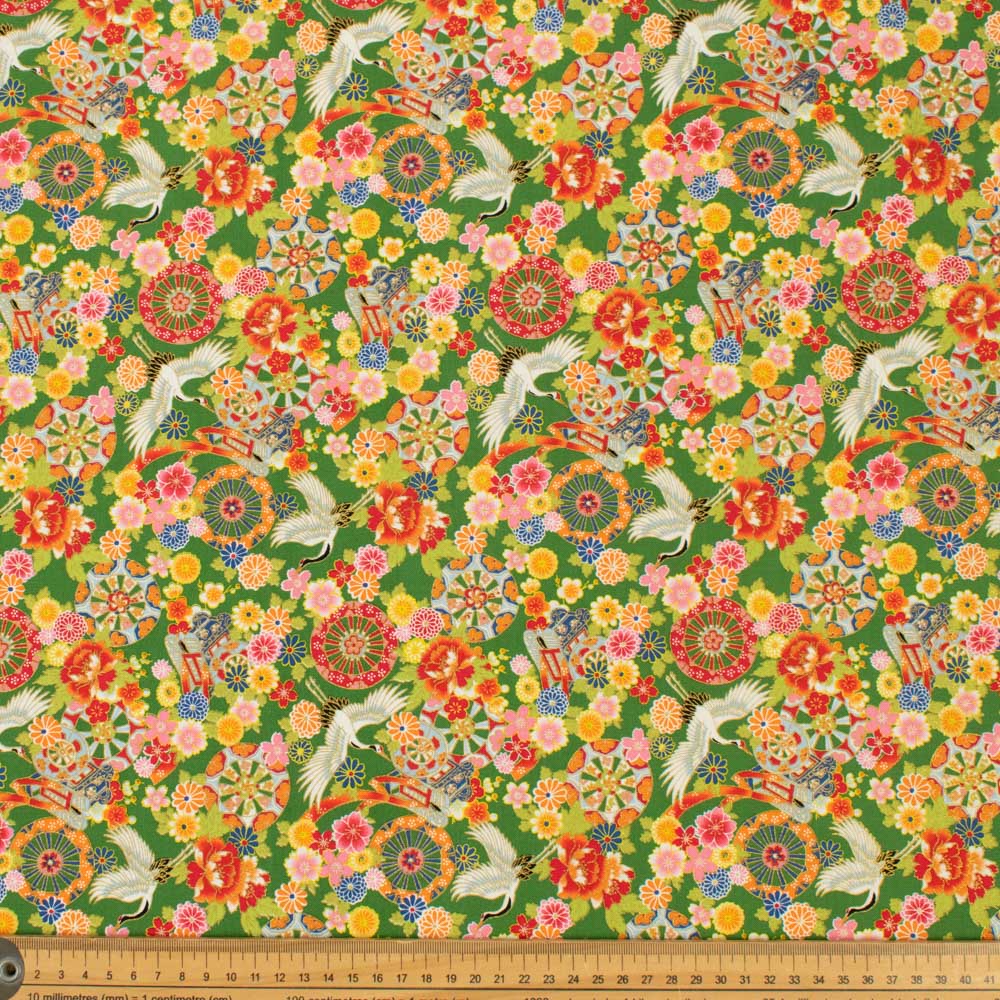 Japanese Yuzen-Style Cotton Prints - Flower Festival Hanamatsuri Collection