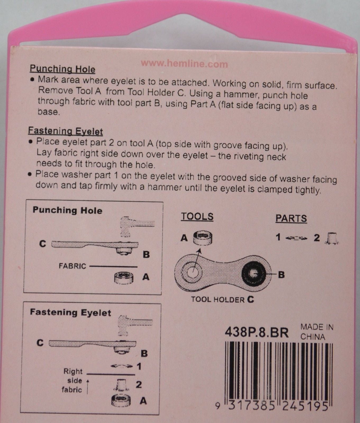 Hemline Eyelets Starter Set 8.7mm - Bronze - 24 Sets