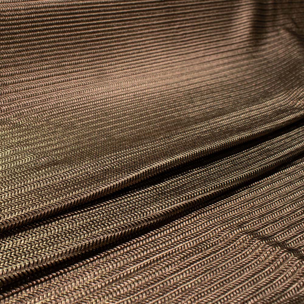 Soft Stretch Metallic Chevron Knit - Lurex Effect