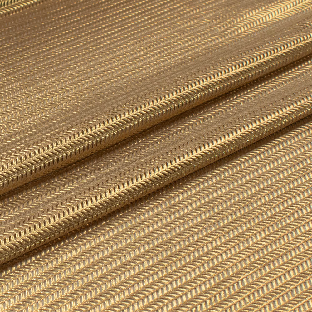 Soft Stretch Metallic Chevron Knit - Lurex Effect