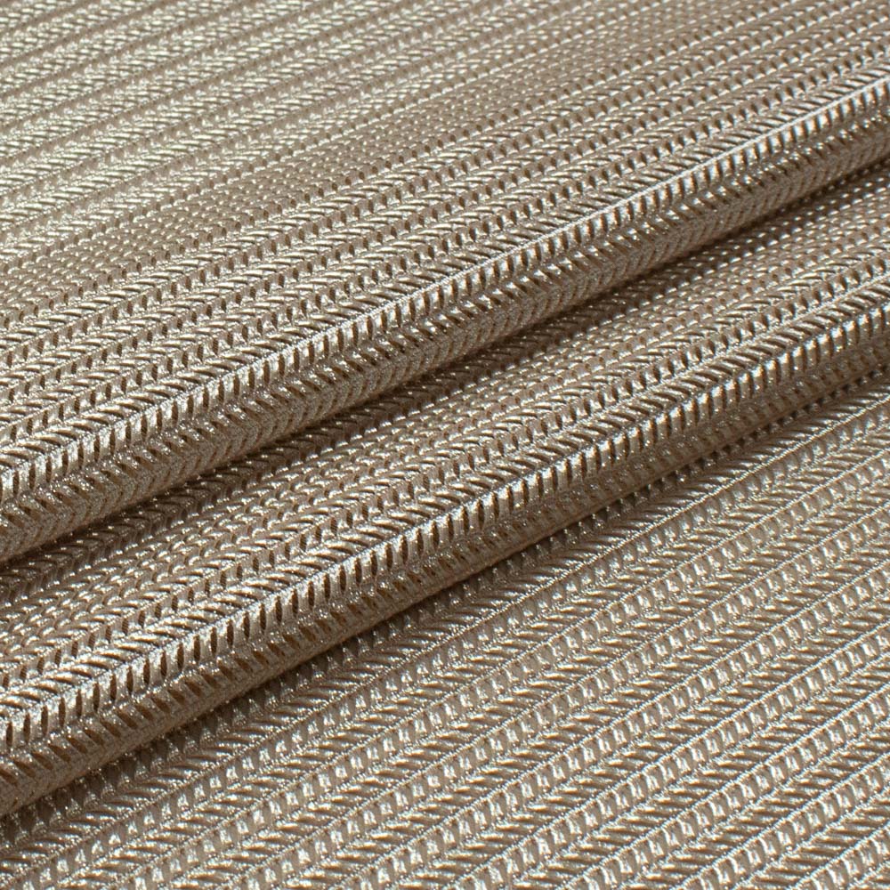 Soft Stretch Metallic Chevron Knit - Lurex Effect