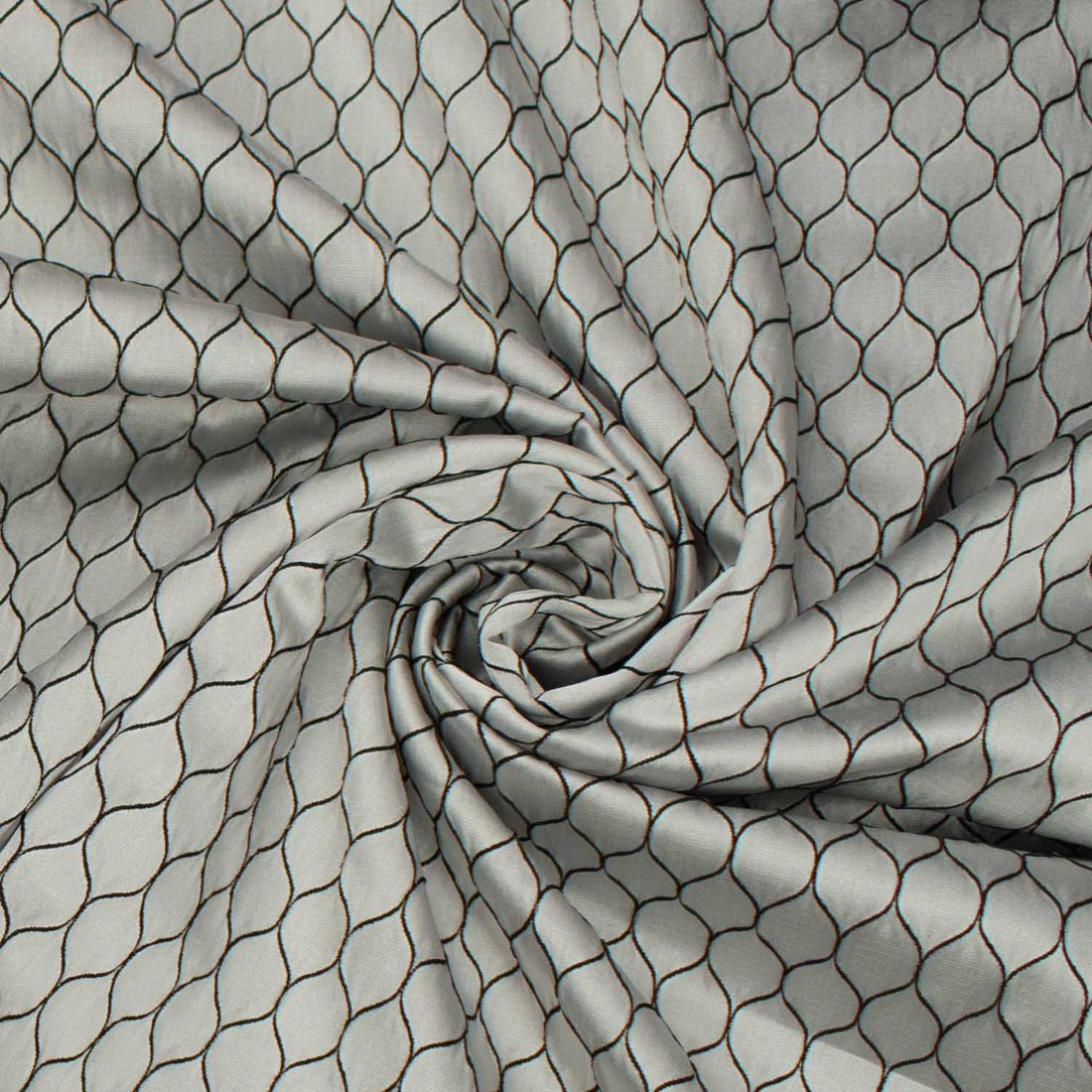 Turkish Curtaining/Upholstery Embroidered Honeycomb Sateen Jacquard