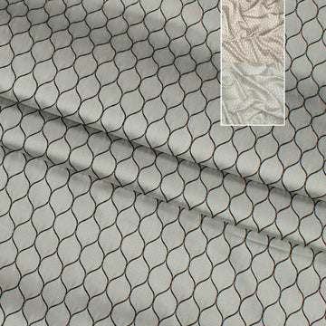 Turkish Curtaining/Upholstery Embroidered Honeycomb Sateen Jacquard