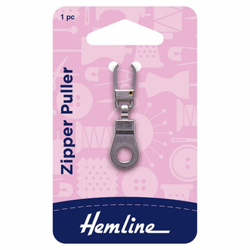 Hemline Zipper Puller - Ring Silver