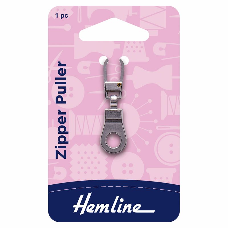 Hemline Zipper Puller - Ring Silver
