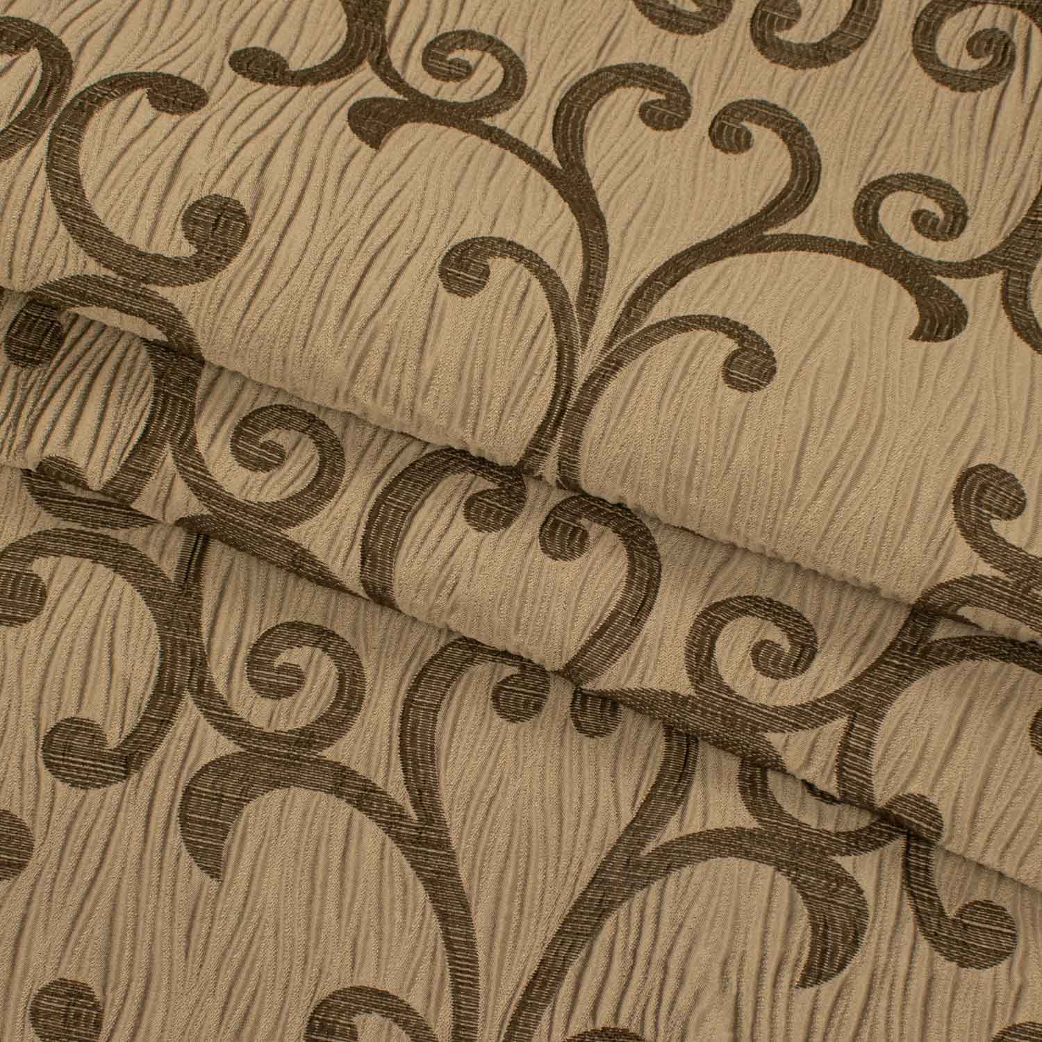 Turkish Curtaining/Upholstery Embroidered Vines Textured Jacquard