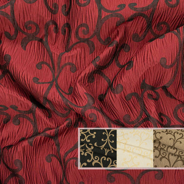 Turkish Curtaining/Upholstery Embroidered Vines Textured Jacquard