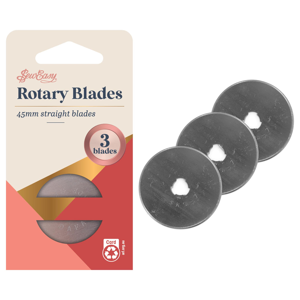 Sew Easy 45mm Straight Rotary Cutter Blade – 1pc / 3pcs